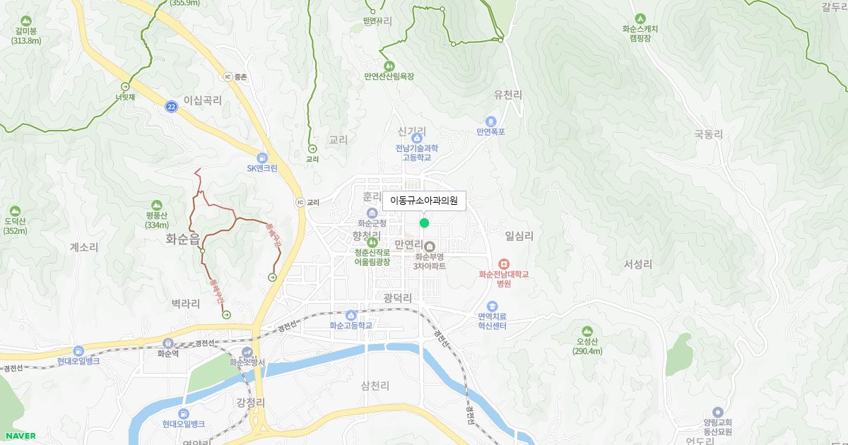 전남광주통합특별시 화순군 공휴일 소아과 병원 정보