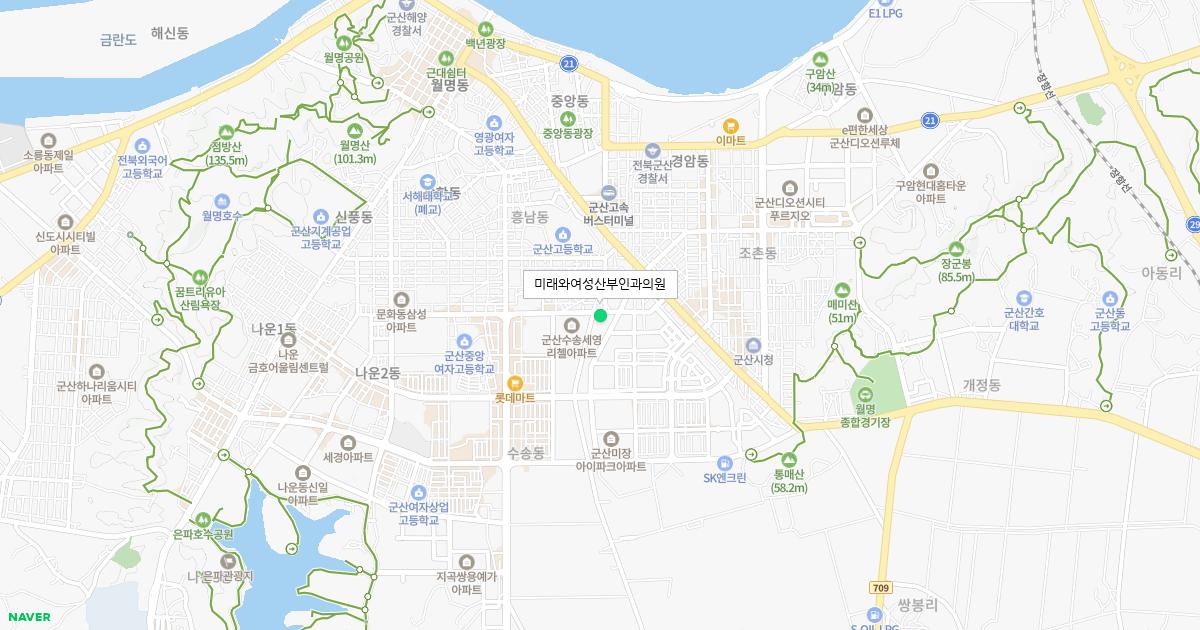 전라북도 군산시 일요일 산부인과 병원 정보