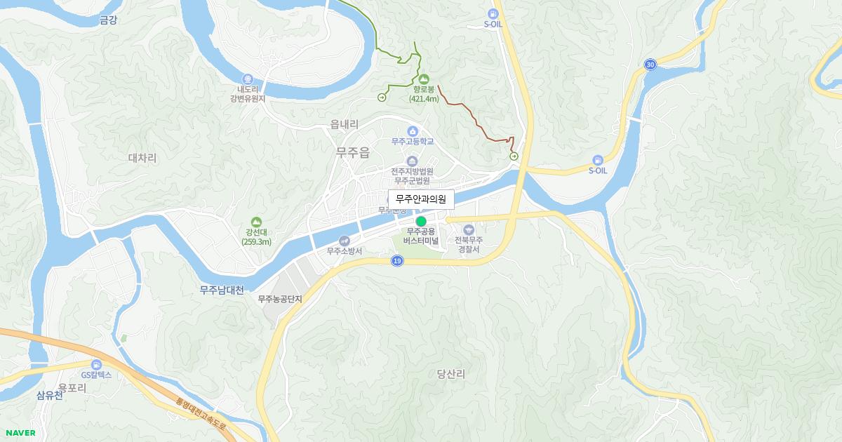 전라북도 무주군 토요일 안과 병원 정보