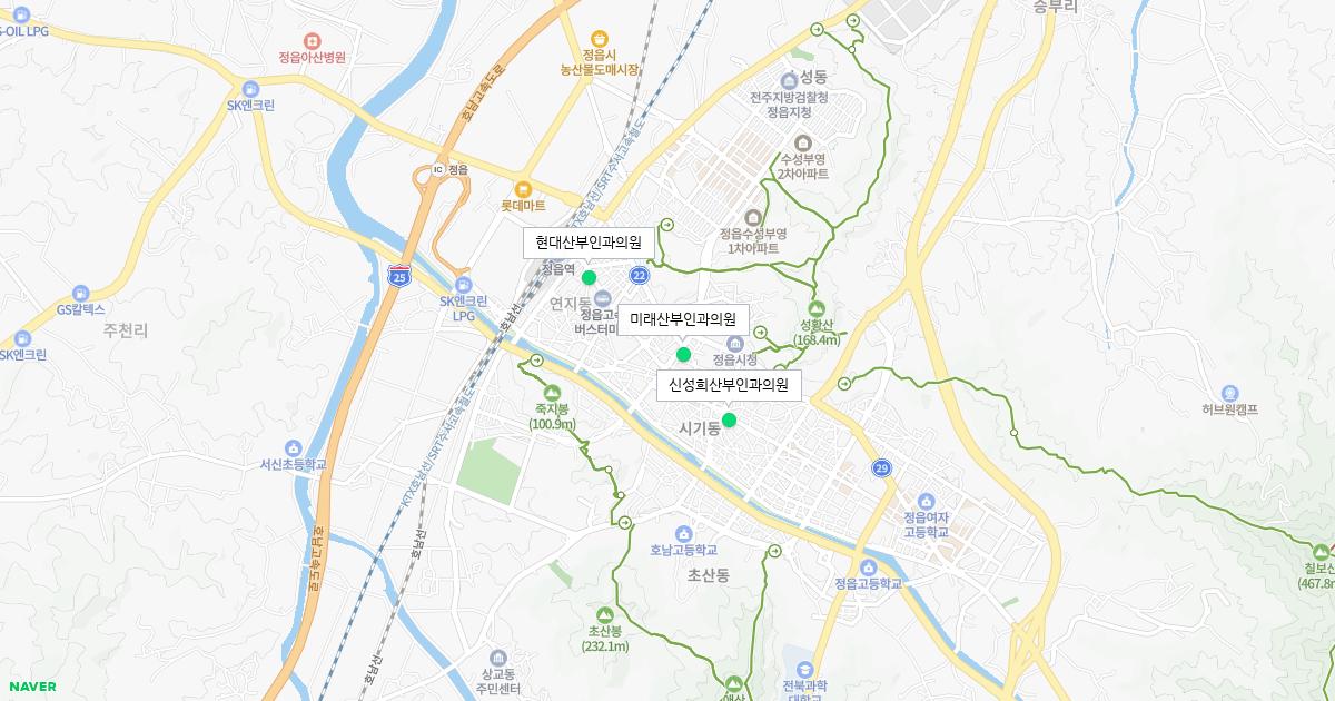 전라북도 정읍시 토요일 산부인과 병원 정보