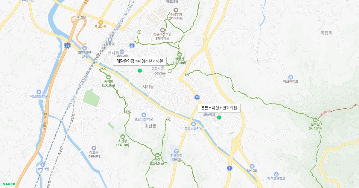 전라북도 정읍시 토요일 소아청소년과 병원 정보