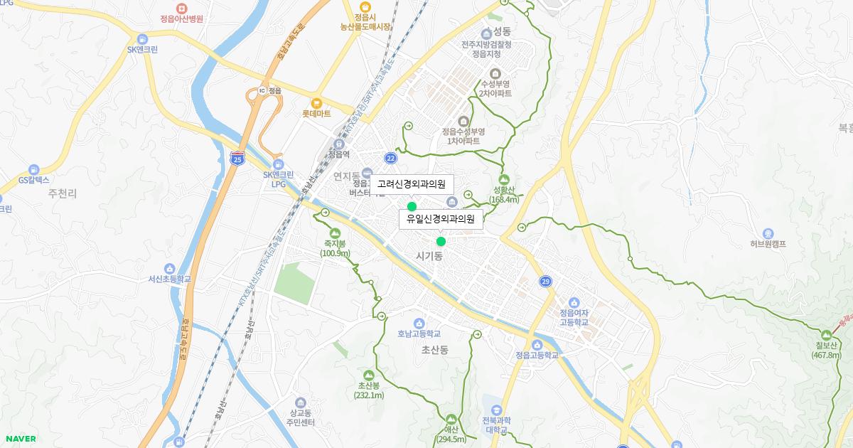 전라북도 정읍시 토요일 신경외과 병원 정보
