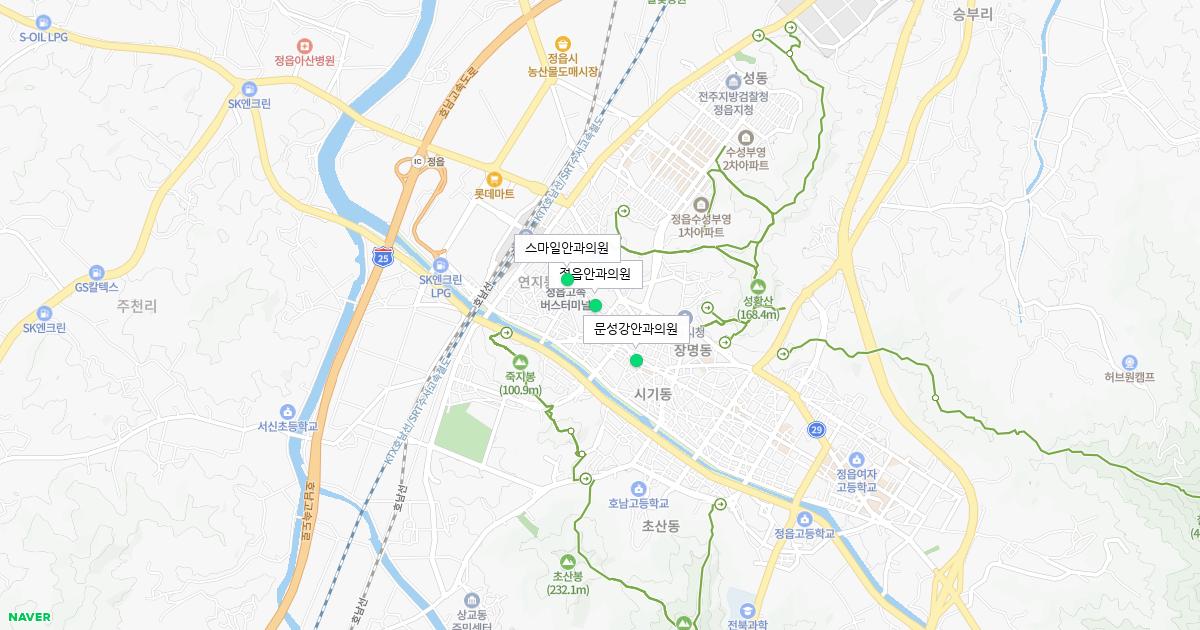 전라북도 정읍시 토요일 안과 병원 정보