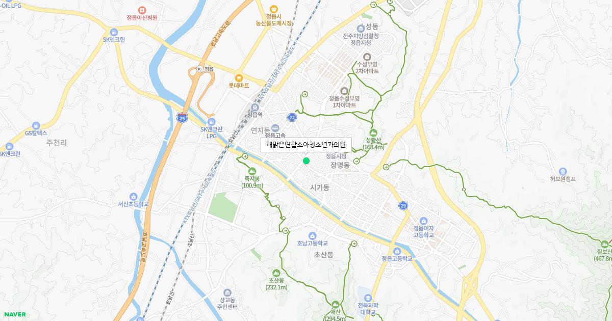 전라북도 정읍시 일요일 소아청소년과 병원 정보