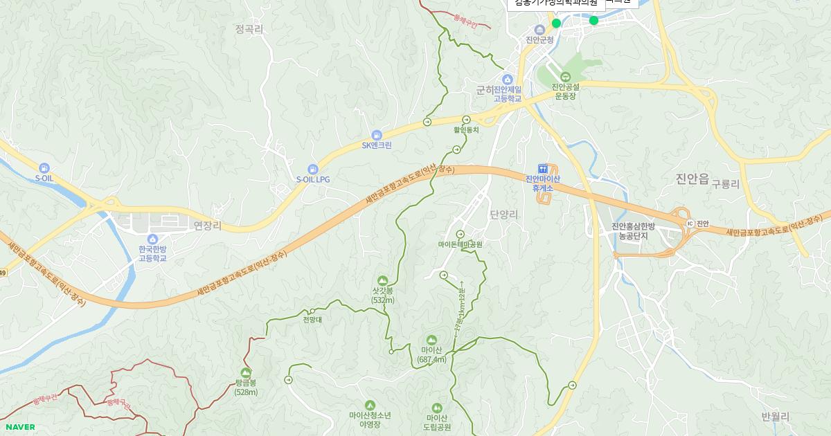 전라북도 진안군 토요일 가정의학과 병원 정보