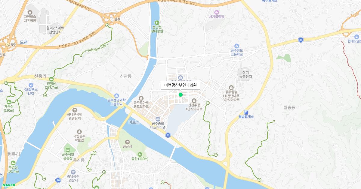 충청남도 공주시 일요일 산부인과 병원 정보