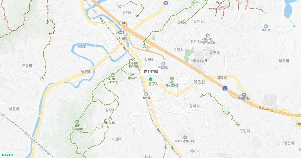 충청북도 옥천군 공휴일 내과 병원 정보