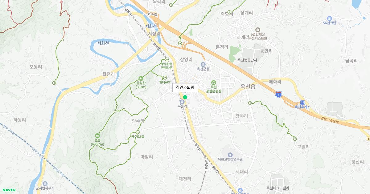 충청북도 옥천군 토요일 안과 병원 정보