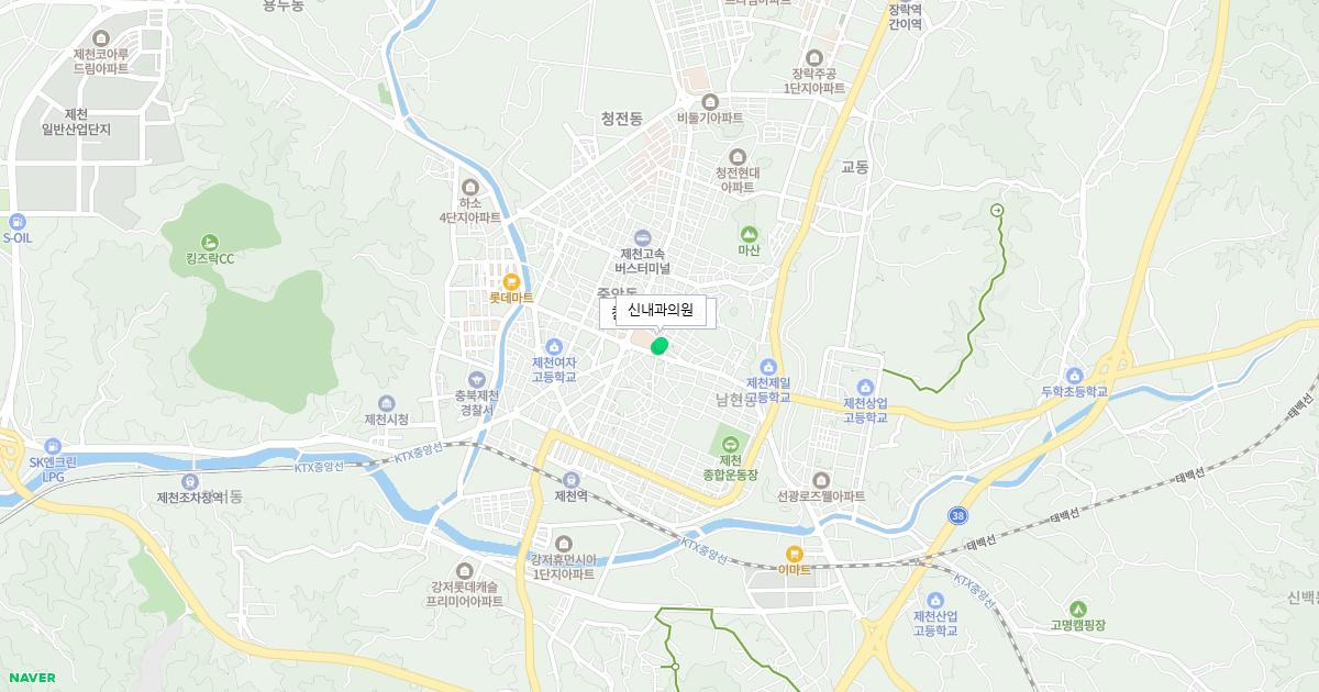 충청북도 제천시 공휴일 내과 병원 정보