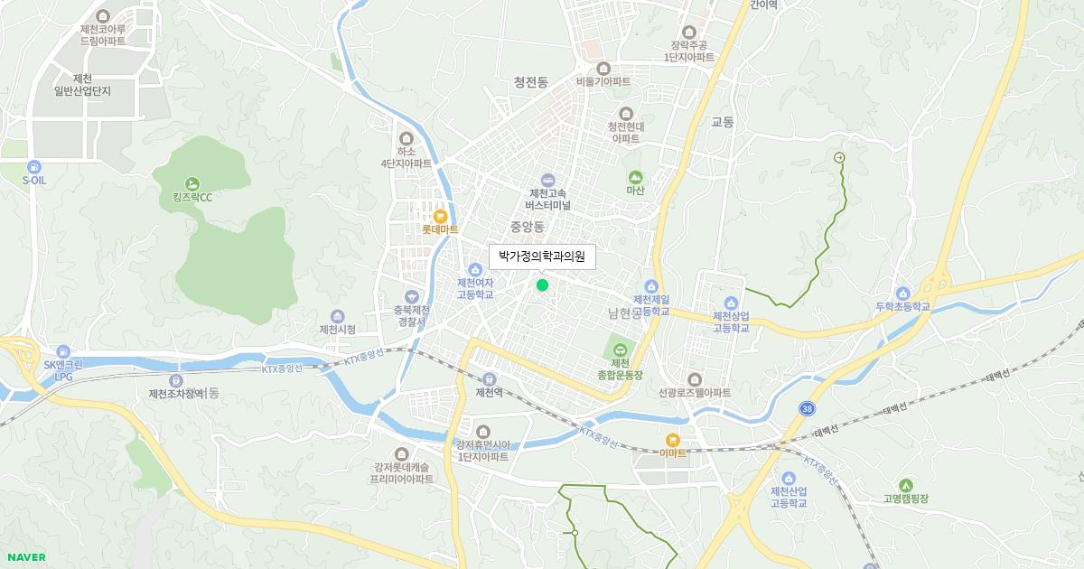 충청북도 제천시 토요일 가정의학과 병원 정보