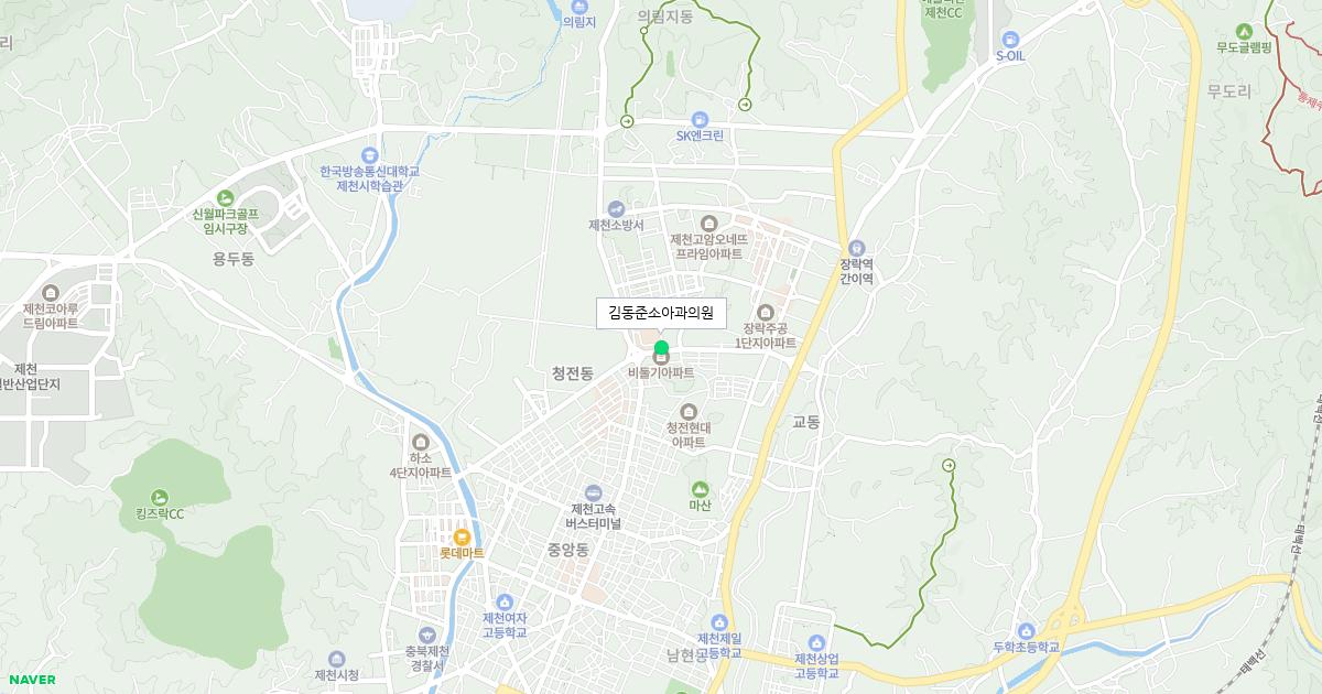 충청북도 제천시 토요일 소아과 병원 정보