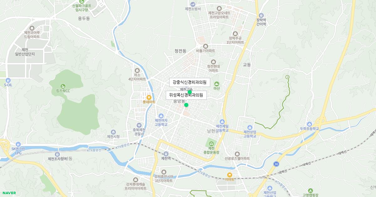 충청북도 제천시 토요일 신경외과 병원 정보