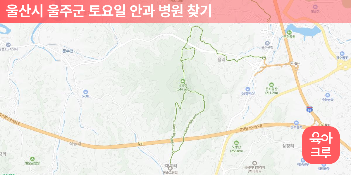 울주군 토요일 안과 병원 5곳 | 육아크루