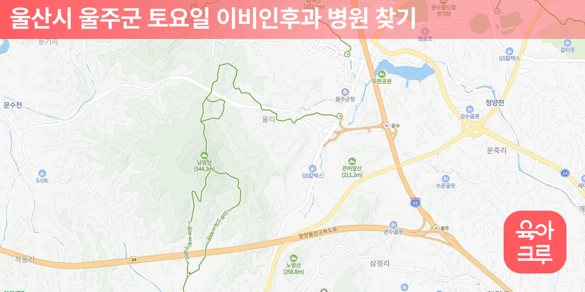 울주군 토요일 이비인후과 병원 8곳 | 육아크루