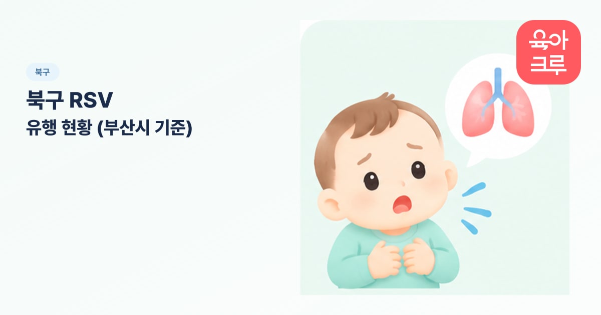 북구 RSV 유행 현황 (부산시 기준) 일러스트
