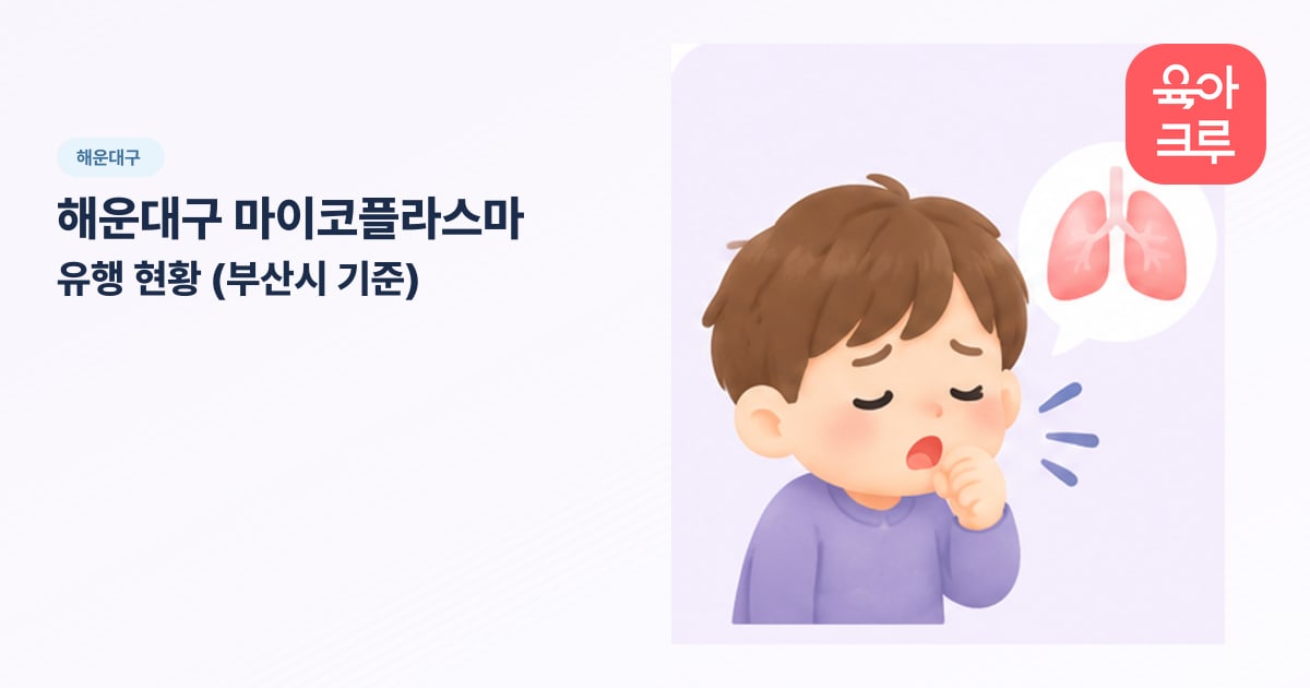 해운대구 마이코플라스마 유행 현황 (부산시 기준) 일러스트