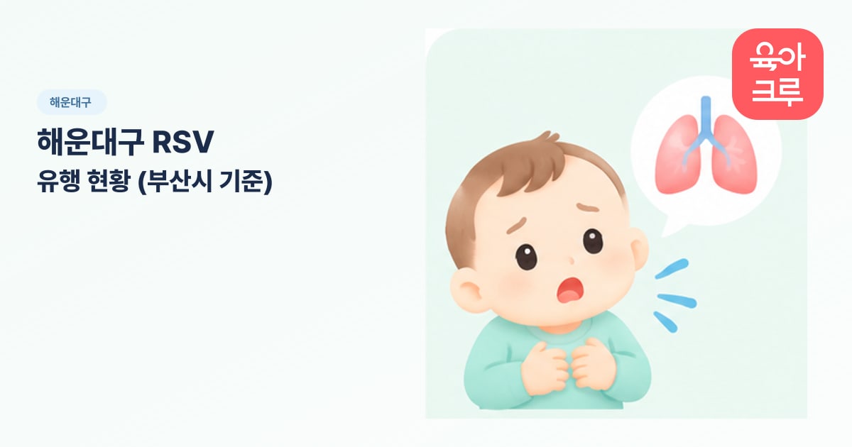 해운대구 RSV 유행 현황 (부산시 기준) 일러스트