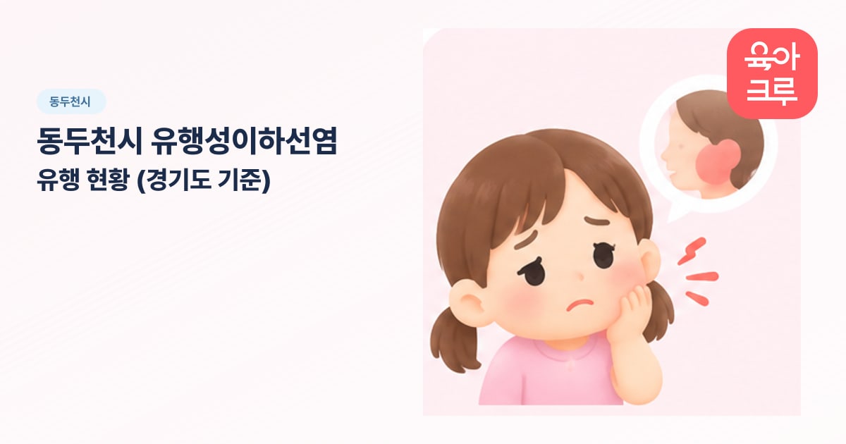 동두천시 유행성이하선염 유행 현황 (경기도 기준) 일러스트