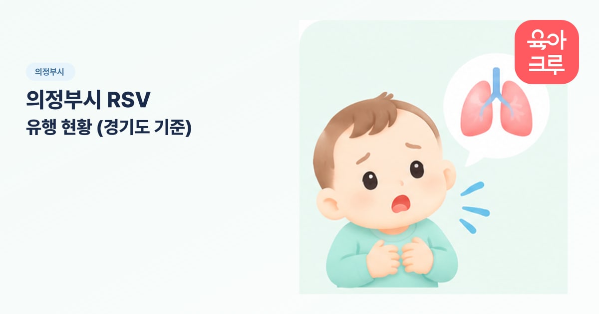 의정부시 RSV 유행 현황 (경기도 기준) 일러스트