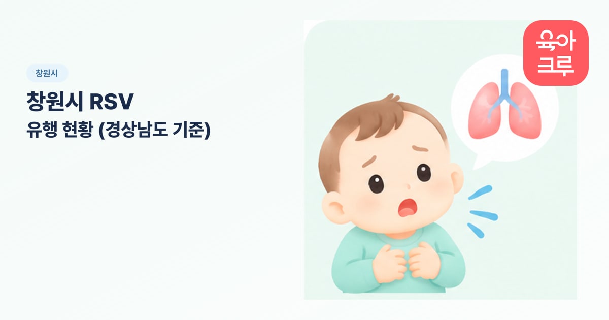 창원시 RSV 유행 현황 (경상남도 기준) 일러스트