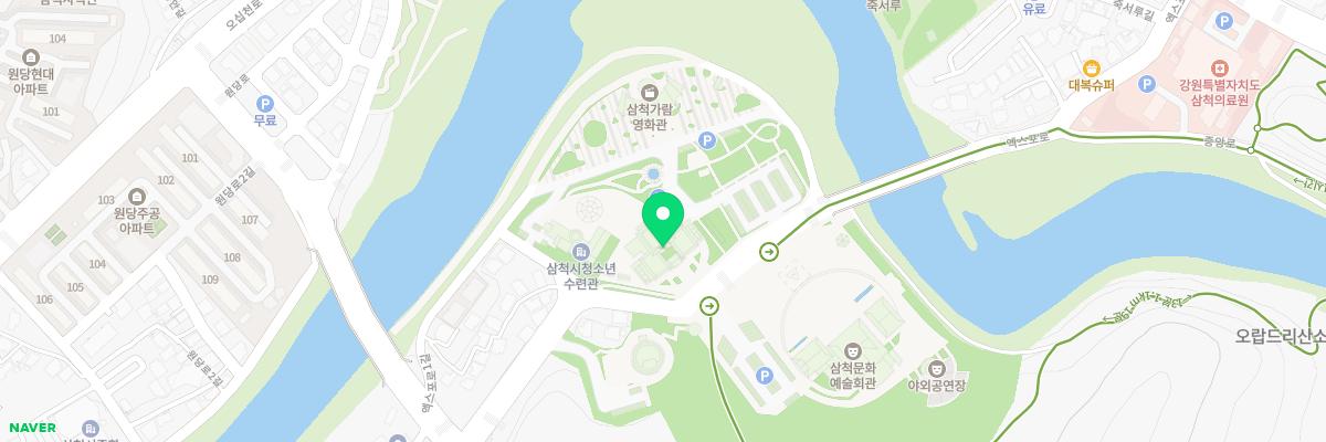 삼척시립박물관 지도 이미지