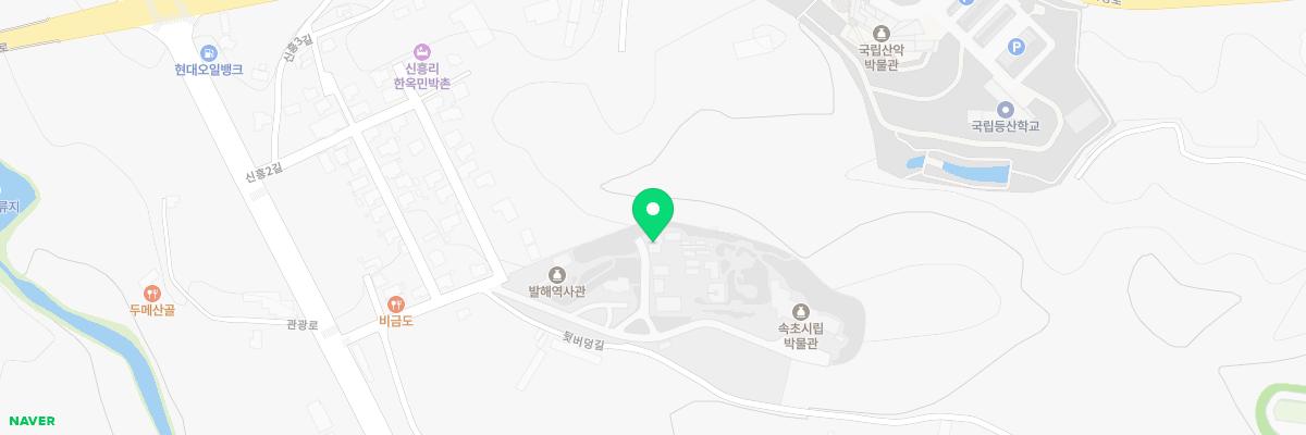 속초시립박물관 지도 이미지
