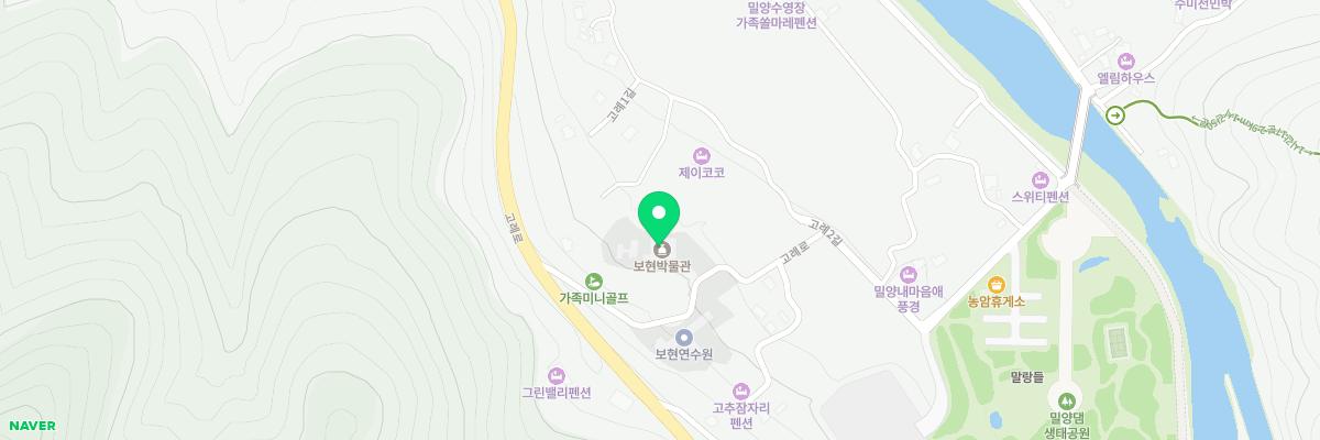 대구보건대학교 보현박물관 지도 이미지