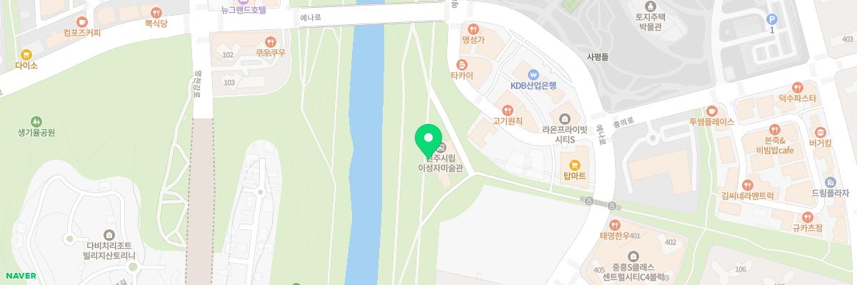 진주시립이성자미술관 지도 이미지