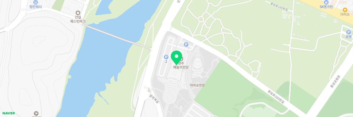 경주예술의전당알천미술관 지도 이미지