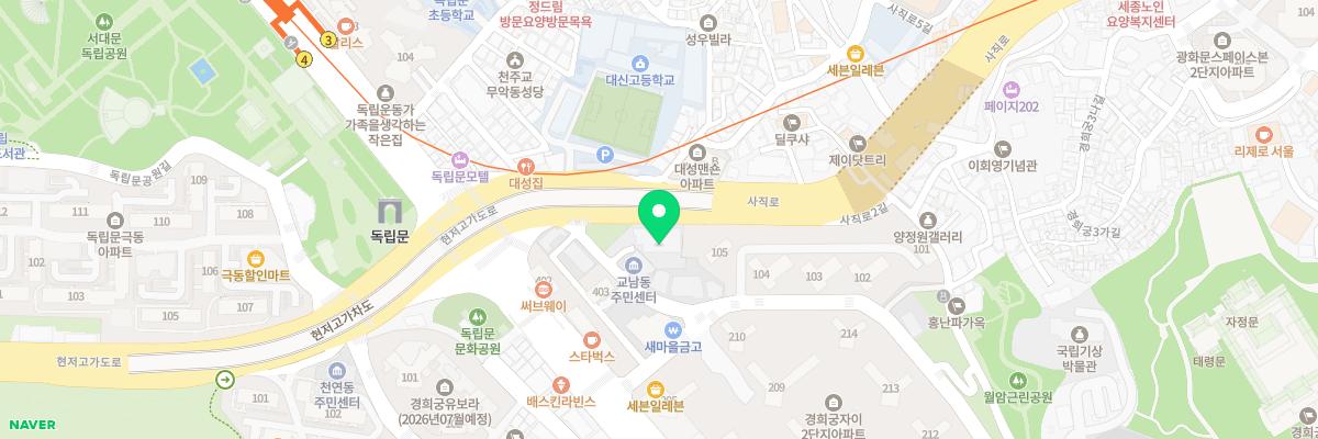 국립경찰박물관 지도 이미지