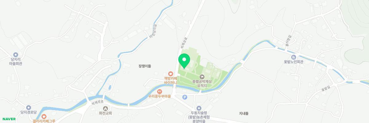 충렬공박제상기념관 지도 이미지
