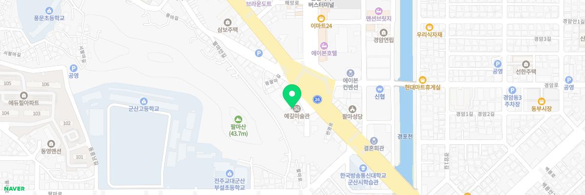 예깊미술관 지도 이미지