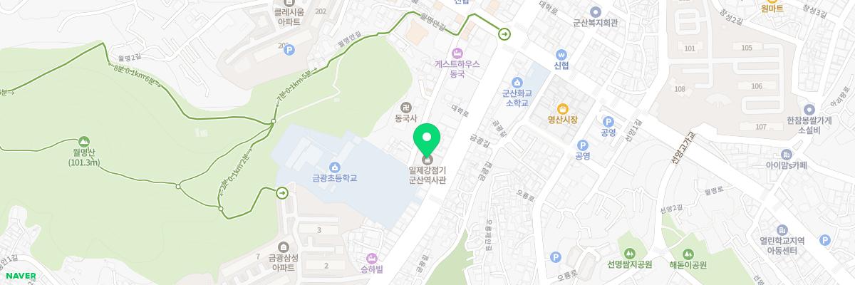 일제강점기군산역사관 지도 이미지