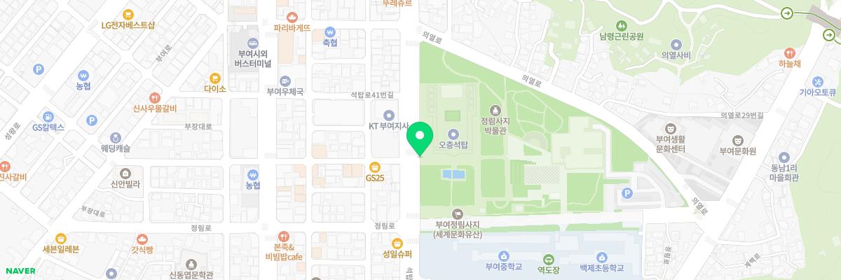 정림사지박물관 지도 이미지