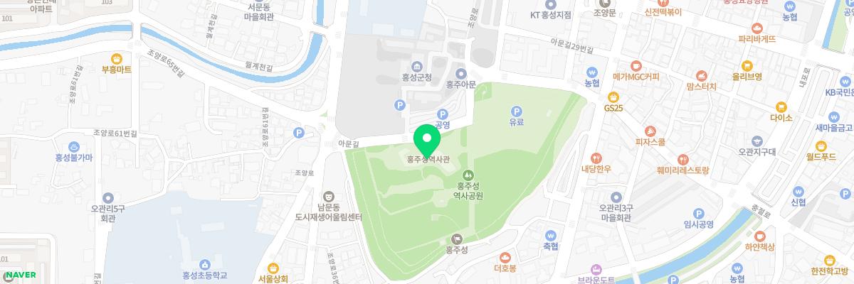 홍주성역사관 지도 이미지