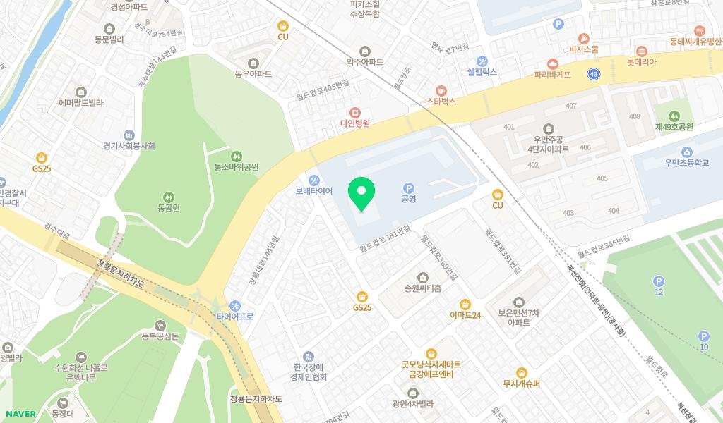 창룡도서관 지도 이미지