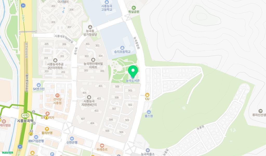 능곡도서관 지도 이미지