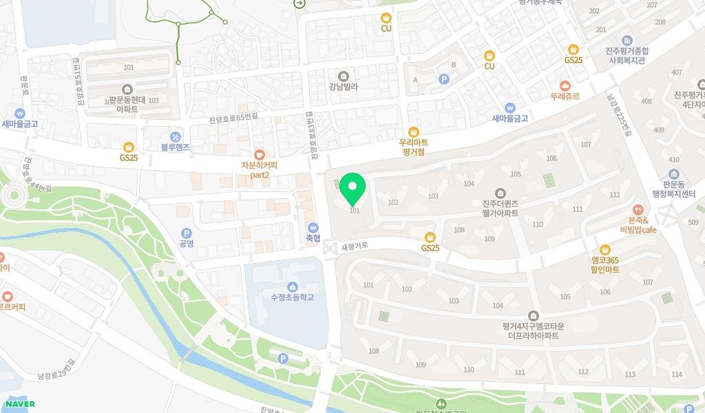 더퀸즈웰가도서관 지도 이미지