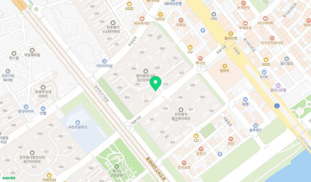 글샘누리 작은도서관 지도 이미지
