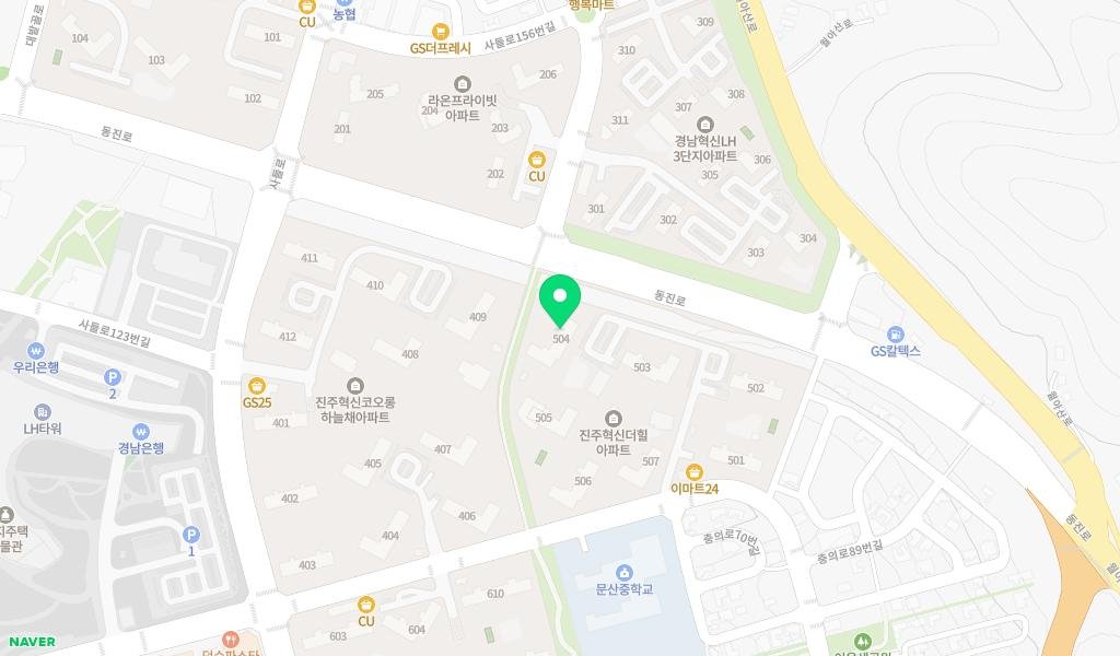 새싹작은도서관 지도 이미지