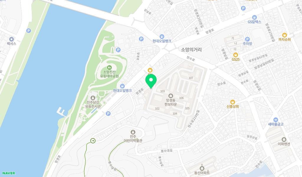 망경한보 도담 작은도서관 지도 이미지