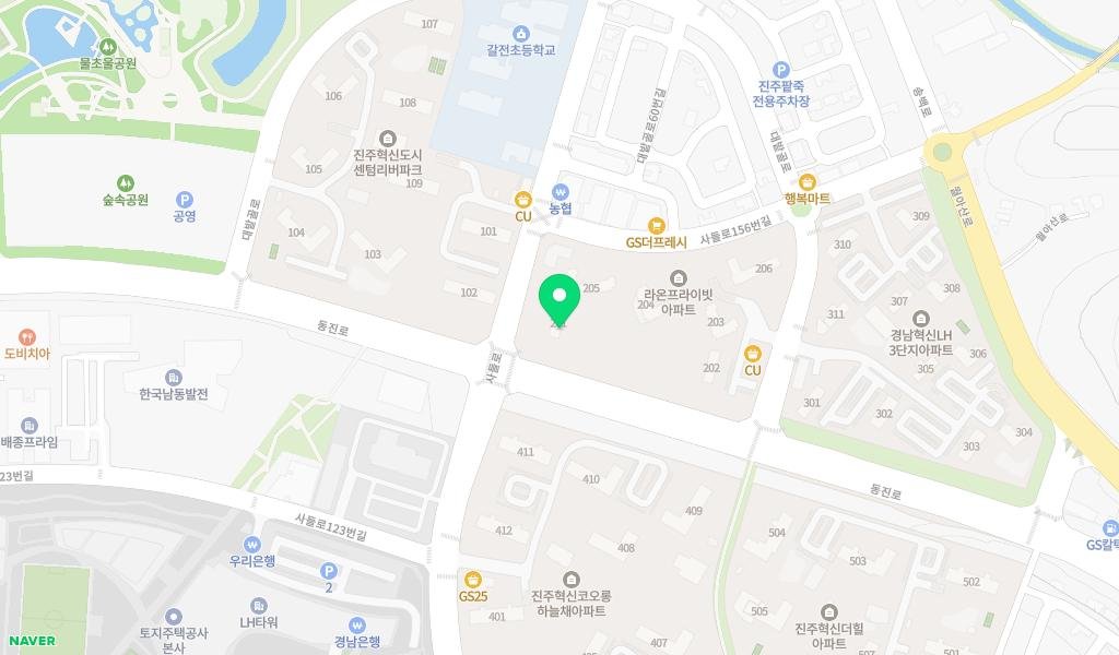 라온누리도서관 지도 이미지