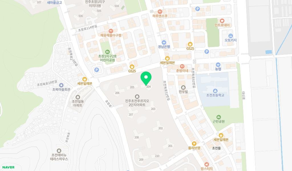 푸르미 작은도서관 지도 이미지