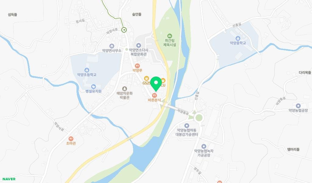 악양작은도서관 지도 이미지