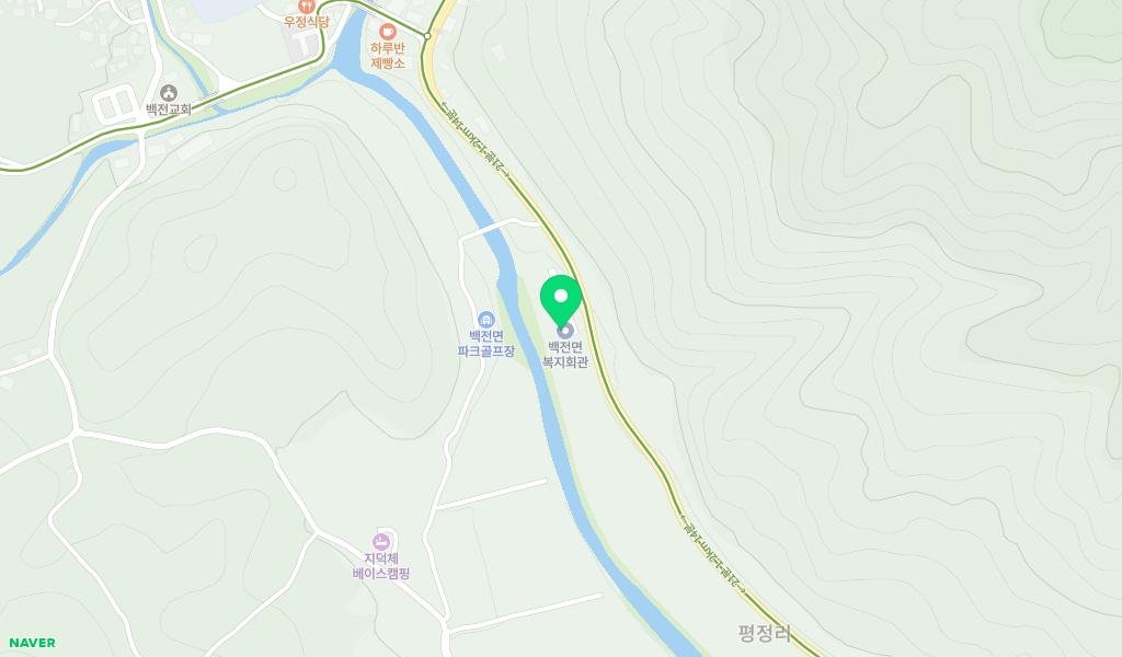 백전면 작은도서관 지도 이미지