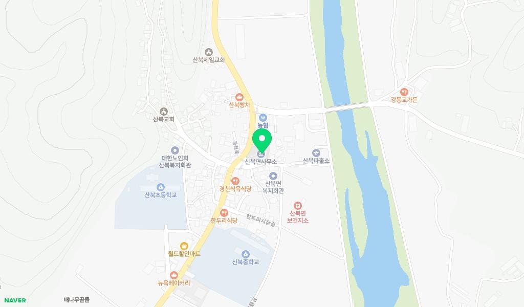 산북작은도서관 지도 이미지