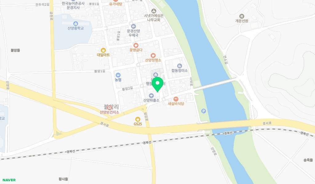 산양작은도서관 지도 이미지