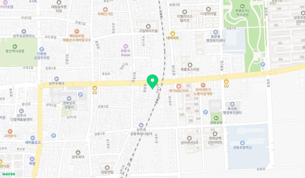 성동 기찻길 작은도서관 지도 이미지