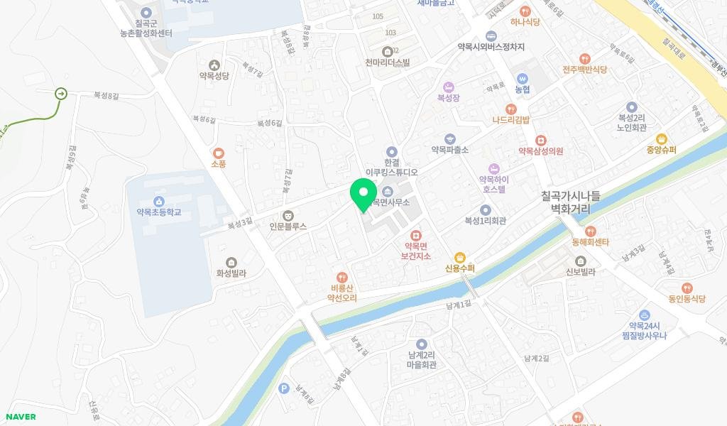 약목작은도서관 지도 이미지