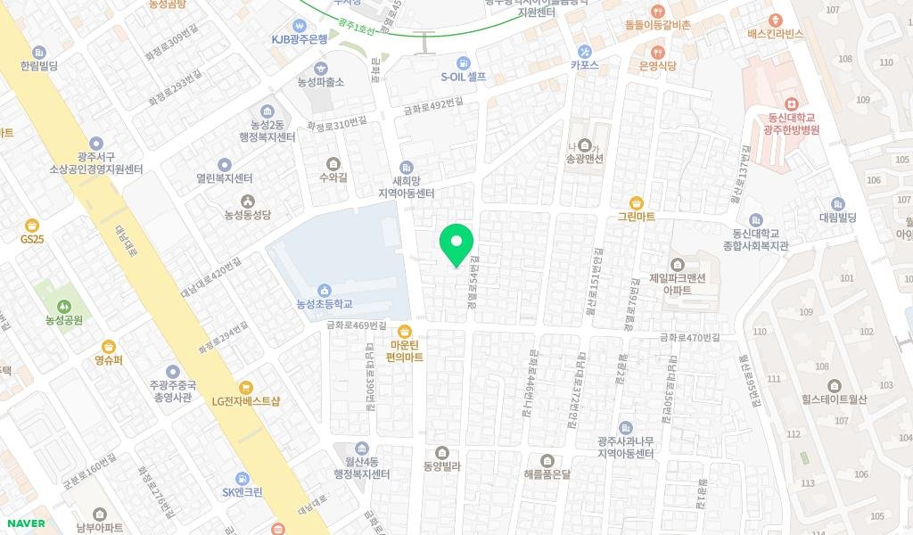 월산상록작은도서관 지도 이미지